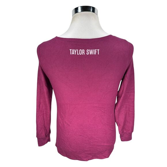 Taylor Swift 2012 Like Ever Knit Top Shirt Womens Small Burgundy Long Sleeve New - Picture 4 of 11